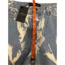 LIONESS Nwt  Alabama Jeans Tie Dye Denim Designer Photo 8