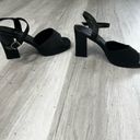 Kathie Lee Collection  Belinda Black Block Heel Open Toe Ankle Strap Size: 7.5 Photo 6