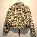 Victoria's Secret - Know One Cares Cropped Leopard Fuzzy Puffer Bomber Jacket- S Photo 2