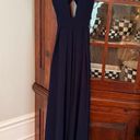 Jill Jill Stuart  Violet navy blue Cross Back Gown size 8 formal dress Photo 11