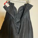 Contempo Casuals ,80’s black, strapless, mermaid, big bow, taffeta, dress size XS Photo 7