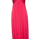 Jay Godfrey  Halter Neck Jersey Red Maxi Dress Gown Size 6 Photo 0