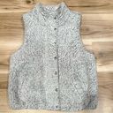 Thread and Supply  Grey Sherpa Fuzzy Vest Women’s Small Photo 0