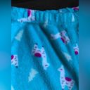 Capelli New York Pajama Bottoms Fleece Blue W/ Lama & Christmas TreePrint SZ S Photo 2