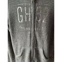 Gilly Hicks  Gray Zip Up Hoodie Women Size Medium Long Sleeve Sweatshirt Photo 4