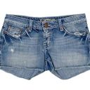 BKE  Denim Women's Madison Jean Shorts Distressed Cutoff Low Rise Cotton Size 27 Photo 0