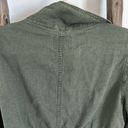 Old Navy Into the Woods Green Linen Blend Zip Front Field Jacket / Size Medium Photo 13