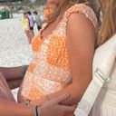 Sky to Moon Preppy Orange Romper  Photo 2