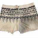 J. McLaughlin  embroidered “cut off “shorts, size 8 Photo 0