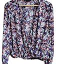 Sanctuary NWOT  wrap front V-neck Floral Blouse Size S Photo 2