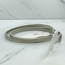 The Bar Silver Tone Coil Stretch Buckle Cinch Belt Size Medium M Photo 2