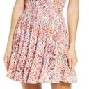 Poupette St. Barth  Pink Murrina Floral Print Ruffle Cover-Up Dress Size Small NWT Photo 0