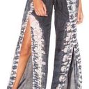 Young Fabulous and Broke  Tie Dye Fauna Split Wide Leg Pant Robin Cayman Wash M Photo 0