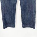 7 For All Mankind  Dojo Cropped Denim Jeans Sz 30 Blue Low Rise Pockets Stretch Photo 2