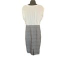 Rebecca Taylor  TAILORED Plaid and Silk Dress - size 8 Photo 2