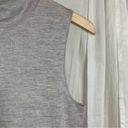 Saks Fifth Avenue 100% Cashmere Sleeveless Roll Neck Turtleneck Gray Size M Size M Photo 2