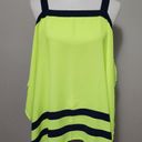 Buckle  Double Zero flourescent neon & navy rectangle tank size medium Photo 1