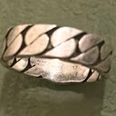 Gucci Sterling Silver Interlocking Curb Chain Ring Photo 3