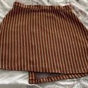 Urban Outfitters  Ellie striped asymmetrical side button mini skirt, size M Photo 10