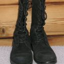 All Saints Black Military Combat Boots Photo 2