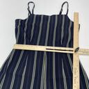 Cupcakes and Cashmere  Jumpsuit Womens 4 Avery Ink Blue Striped Tank Cropped Poly Photo 7