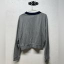 SoulCycle  Soul gray crew neck cropped sweatshirt size large Photo 2