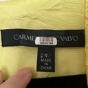 Carmen Marc Valvo  Lemon Floral Jacquard Dress Photo 6