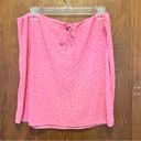 SKIMS NWT  Mesh Rhinestone Swim Coverup Mini Skirt Taffy Pink 3XL Photo 2