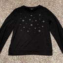 Tresics Womens  Luxe Black Lightweight Sweatshirt Size Large Photo 0