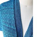 Laura Scott  Short Thin Blue Bolero Open Cardigan Shrug Sweater ~ Women's Size XL Photo 4