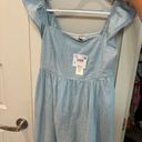 American Eagle NWT  Flutter Denim Babydoll romper Photo 1