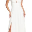 Dress the Population  Cambria White Tie Bodice Chiffon Maxi Evening Dress Gown Photo 3