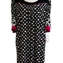 Tiana B  Dress Short Sleeve Knee Length Shift Black White Pink Trim Dress Size 18 Photo 0