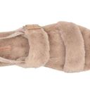 Koolaburra by Ugg  Backstrap Fuzzy Sandals Fuzz Oh Amphora Beige Slipper Size 8 Photo 3