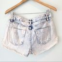 Mossimo Denim  High Rise Acid Wash Short Shorts 6/28 Photo 2