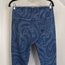 Hollister Size XL Blue Marble Zebra Print Ultra High Rise Flare Leg Jeans Photo 8