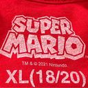 Nintendo Super Mario Long Sleeve T-Shirt Red Tee Crew Neck Video Game Photo 4