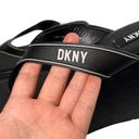 DKNY  Trina Black Wedge Toe Post Sandals Sz 7.5 M Photo 10