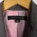 Anne Klein  Womens Blazer Taupe Gray Lined Office Business Careerwear Work Size 4 Photo 8