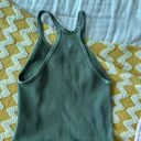 Free People Movement Olive Green Ribbed Tank Top  Photo 5