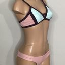 PilyQ New.  blush/pink, brown, mint bikini. D-cup top/ S-bottom. Normally $168 Photo 2