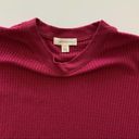 Treasure & Bond | Magenta Waffle Knit Thermal Shirt Medium Photo 3