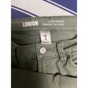 Bermuda Sws X London Shorts Women Size 1 27  Low Rise Green Denim Jean BKJ-C Photo 5