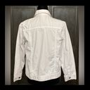 Covington longsleeves white jean jacket. Size Large Photo 2