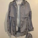 Cole Haan  hooded packable Rain Jacket Size Large blue/gray “Mist” color NWT Photo 9