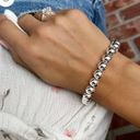 Free People Sterling Silver 925 /10 MM Beaded Bracelet/New Without Tags Photo 2