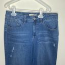 Royalty For Me  Jeans raw hem side slit cropped wide leg jeans size 8 Photo 40