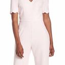 Harper  Rose Scallop V-neck Jumpsuit Pink Size 6 Photo 0