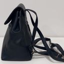 Liz Claiborne  Vintage Black Faux Leather Mini Backpack Photo 2