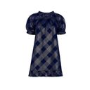 Hill House  The Katherine Glitter Check Navy Nap Dress Photo 2